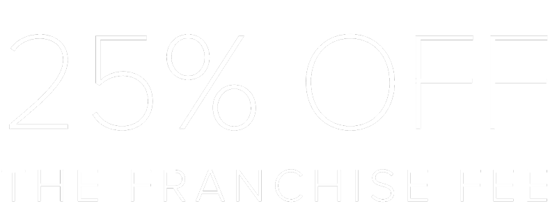 25% off the franchise fee
